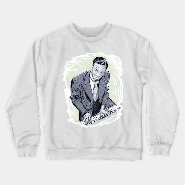 Nat King Cole - An illustration by Paul Cemmick Crewneck Sweatshirt by PLAYDIGITAL2020